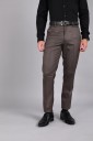 Slim Fit Men Viscose Rayon Brown Viscose Rayon Trousers