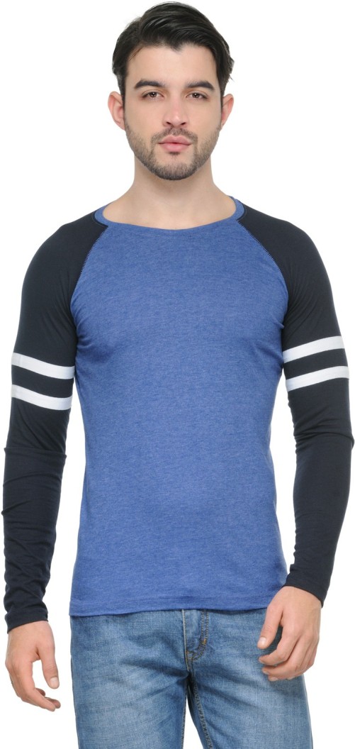 Solid Men Round or Crew Multicolor T-Shirt