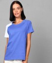 Solid Women Round Neck Multicolor T-Shirt