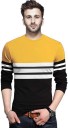Men Stylish Tshirt Men Striped Round Neck Multicolor T-Shirt
