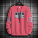 Men Printed Round Neck Cotton Blend Pink T-Shirt