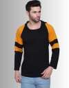 Solid Men Hooded Neck Pure Cotton Black T-Shirt