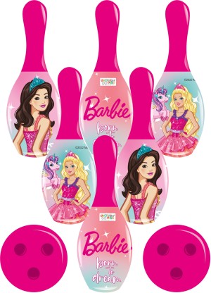 BARBIE Small Bowling Set for Kids Bowling
