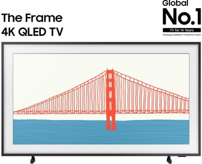 SAMSUNG The Frame 2021 Series 108 cm (43 inch) QLED Ultra HD (4K) Smart TV  (QA43LS03AAKLXL)