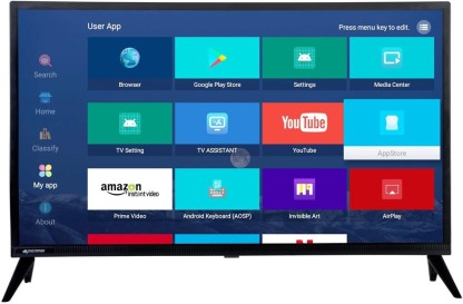 Micromax Smart LED TV 98 cm (38.5 inch) HD Ready LED Smart Android Based TV  (40V1107HD)