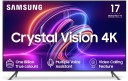 SAMSUNG Crystal Vision 4K iSmart with Voice Assistant 108 cm (43 inch) Ultra HD (4K) LED Smart Tizen TV 2023 Edition with Video Calling & IOT Sensors for Light & Camera  (UA43CUE70AKLXL)