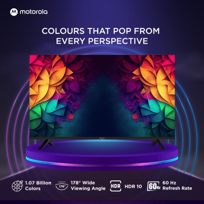 MOTOROLA 127 cm (50 inch) QLED Ultra HD (4K) Smart Google TV  (50UHDGQMWSTQ)