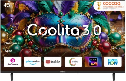 Coocaa 108 cm (43 inch) Full HD LED Smart Coolita TV 2024 Edition  (43C3U Plus)