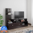 @Home by nilkamal Aroy Engineered Wood TV Entertainment Unit  (Finish Color - Wenge, Knock Down)