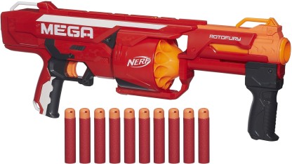 Nerf N-Strike Mega RotoFury Blaster Guns & Darts  (Multicolor)