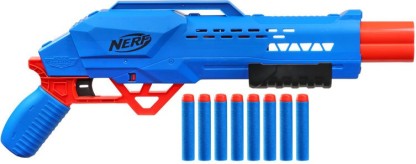 Nerf Alpha Strike Big Cat DB-2 Blaster - Double-Barrel Blasting, Fires 2 Darts in a Row - Includes 8 Darts Guns & Darts  (Multicolor)