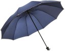 KriShyam 3 Fold Plain Pipine Umbrella for Men & Women UV Protection Monsoon/Rainy & Sun Umbrella (Navy Blue) Umbrella  (Blue)