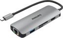 PHILIPS 6 in 1 USB DLK5526CG/11 USB Hub  (Grey)