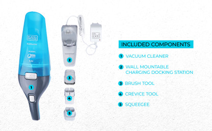 BLACK+DECKER WDC215WA-QW Hand-held Vacuum Cleaner  (Blue)