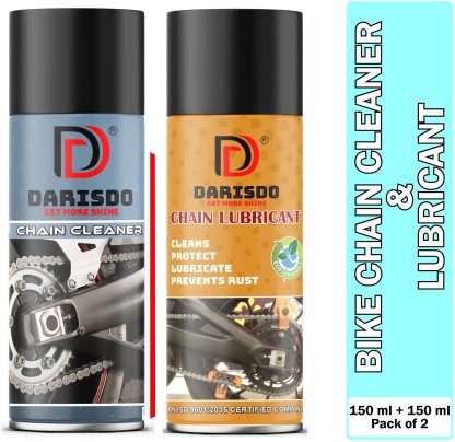 Darisdo Chain Cleaner+Chain Lubricant Bike chain Clean and Grime Clean Chain Oil  (300 ml)