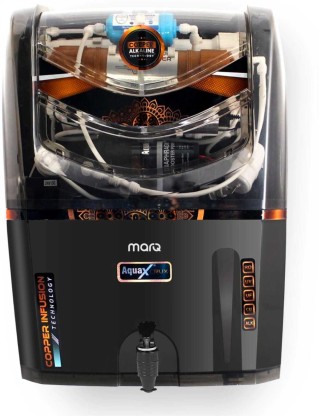 MarQ by Flipkart Innopure Crux 15 L RO + UV + UF + Copper + TDS Control Water Purifier  (Black)
