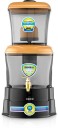 MarQ by Flipkart Inno Bepure zink golden 16 L Gravity Based Water Purifier  (Golden, smoke)