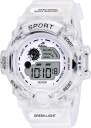 WHITE MODEL AB-1105 Scratch & Shock Resistant Multifunctional Digital Watch  - For Men