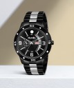BLACK DAY AND DATE WORKING Analog Watch  - For Men 7106-BLACK