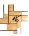Crimson Knot Analog 25 cm X 25 cm Wall Clock  (Brown, Without Glass, Standard)