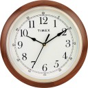 Timex Analog 25.4 cm X 25.4 cm Wall Clock  (Brown, With Glass, Standard)