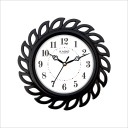 Kadio Analog 24.5 cm X 24.5 cm Wall Clock  (Black, With Glass, Standard)
