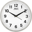 matiz Analog 20 cm X 20 cm Wall Clock  (Silver, With Glass, Standard)