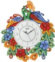 AJANTA Analog 37 cm X 32 cm Wall Clock  (Multicolor, With Glass, Standard)