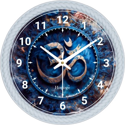 DivineCrafts Analog 24.9 cm X 24.9 cm Wall Clock  (White, With Glass, Standard)