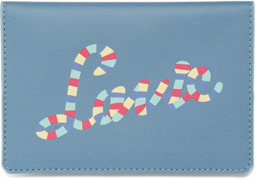 Women Blue Artificial Leather Wallet - Mini  (4 Card Slots)