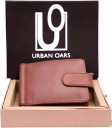 Men Casual, Evening/Party, Travel, Trendy, Formal Brown Artificial Leather RFID  Money Clip - Mini  (4 Card Slots)