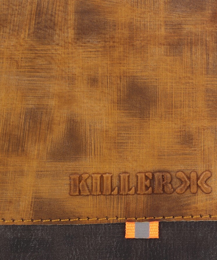 Men Casual Tan Artificial Leather Wallet - Regular Size  (7 Card Slots)