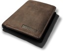 Men Casual Brown Genuine Leather RFID  Wallet  (6 Card Slots)