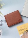 Men Casual, Evening/Party, Formal, Travel, Trendy Tan Artificial Leather Wallet  (9 Card Slots)