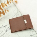 Men & Women Casual, Trendy Tan Artificial Leather Card Holder  (8 Card Slots)