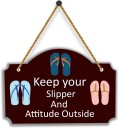 saf Keep Your Slipper And Attitude Outside| WHAHM-17  (Multicolor)