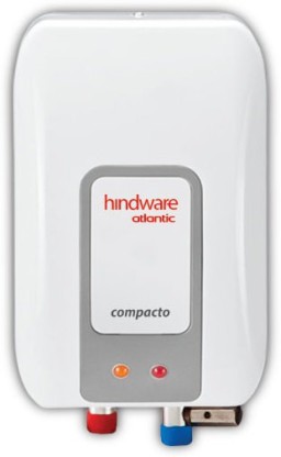 Hindware 3 L Instant Water Geyser (Present instant compacto water heater 3 liter capacity, White)