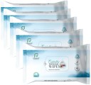 Cuddables 99% Water Baby Wipes - Natural Plant made cloth wipes | 5 Pcs Wipes, Pack of 5  (25 Wipes)