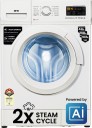 IFB 8 kg Powered by AI, 5 Star, 4 years Comprehensive Warranty with 2x Steam Cycle Fully Automatic Front Load Washing Machine with In-built Heater White  (Senator Neo VXS 8012)