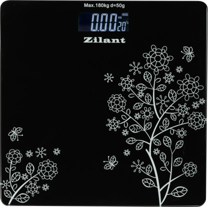 Zilant 6 mm Automatic Personal Digital Weight Machine With Large LCD Display and 4 Sensor Technology For Accurate Weight Measurement Weighing Scale  (Black 5)
