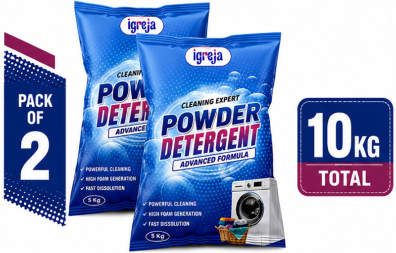 IGREJA Cleaning Expert Laundry Detergent Powder 10 kg Bucket & Ma...more