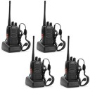 Baofeng 888s (4 Pcs) BF-888S Walkie Talkie  (Black)
