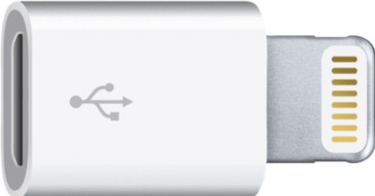 Osrpe Lightning 8 Pin to Micro USB Converter/Connector Worldwide Adaptor  (White)