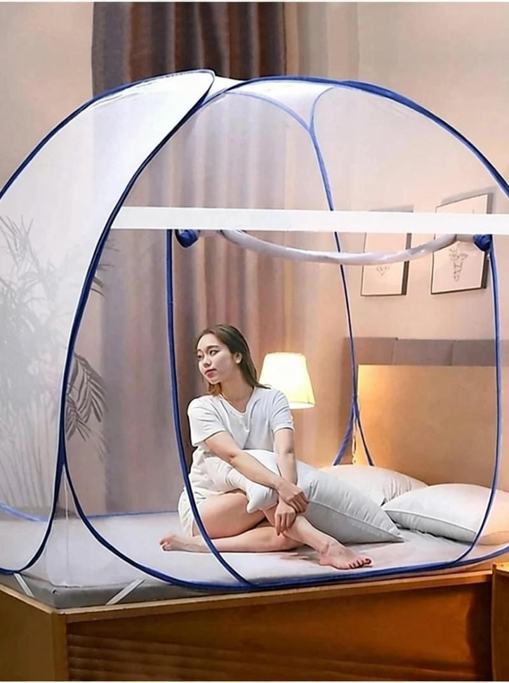 ShopGlobal Polyester Adults Mosquito Net (Sky, Pink)
