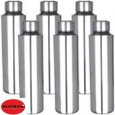 1000 ml stainless steel bottle for office colleges pack of 6 MULTICOLOUR 1000 ml Bottle  (Pack of 6, Multicolor, Steel)