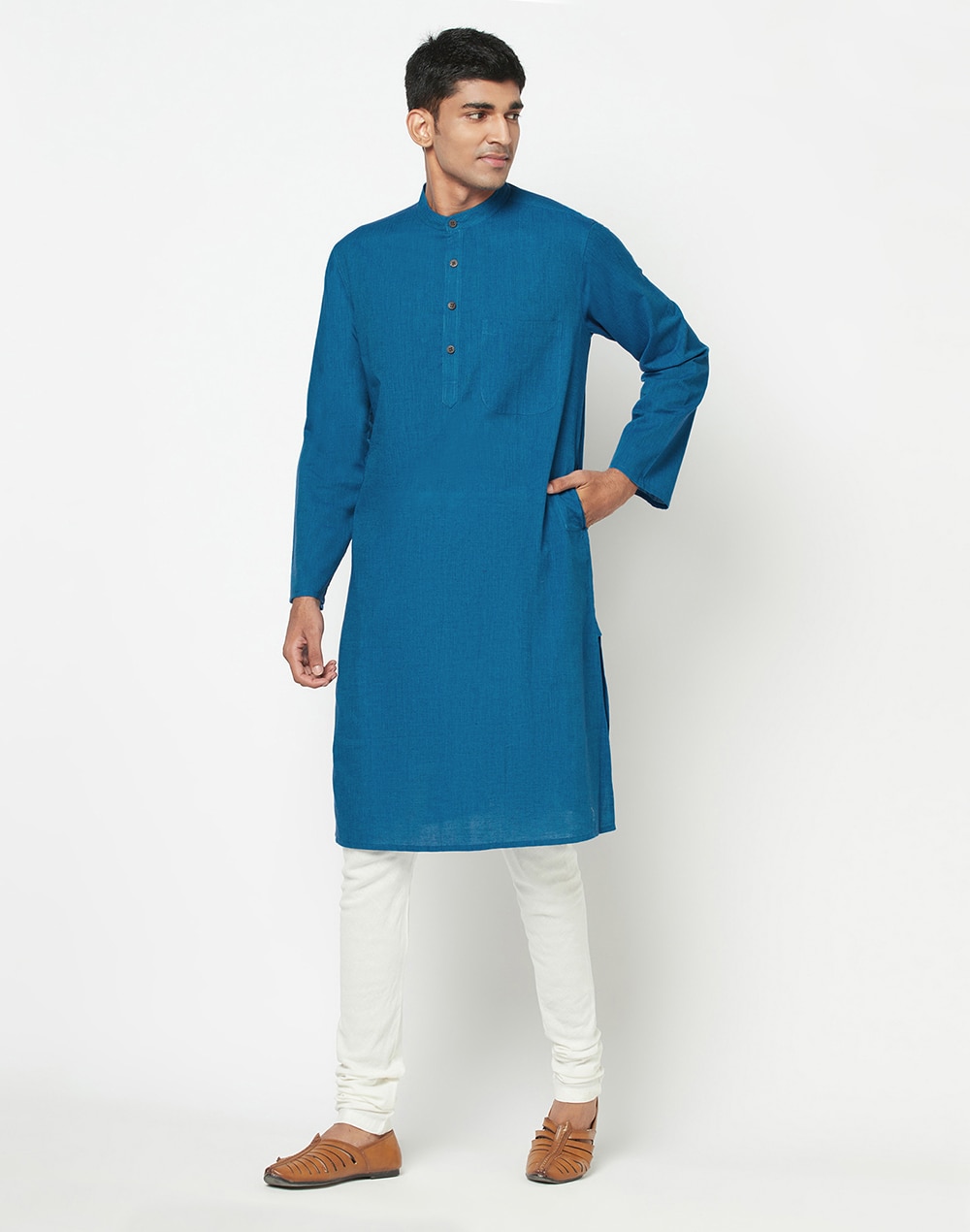 Cotton Nagari Long Kurta