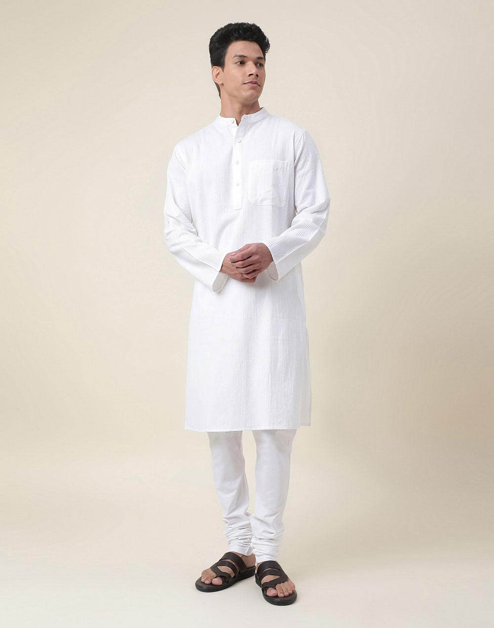 Cotton Comfort Fit Long Kurta