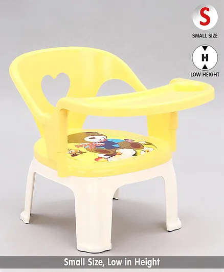 Chair With Feeding Tray- Yellow (Print May Vary)