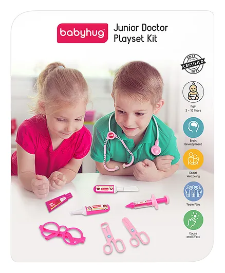 Babyhug Junior Doctor Play Set 15 Pieces - Pink