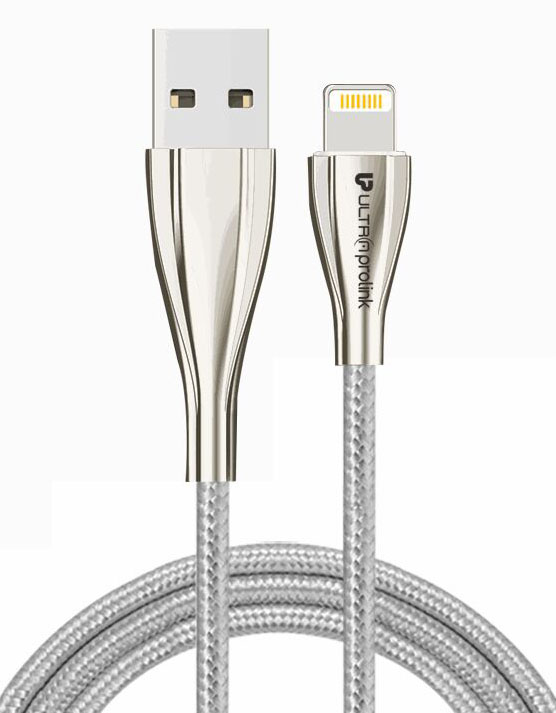 UltraProlink UL0057 Zync Lightning Sync and Charger Cable 1.5m (White)